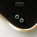 Emerald Starburst Earrings