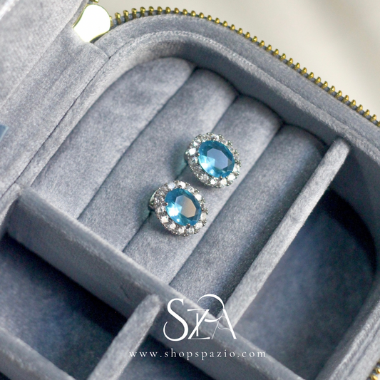 Blue Gleam Studs