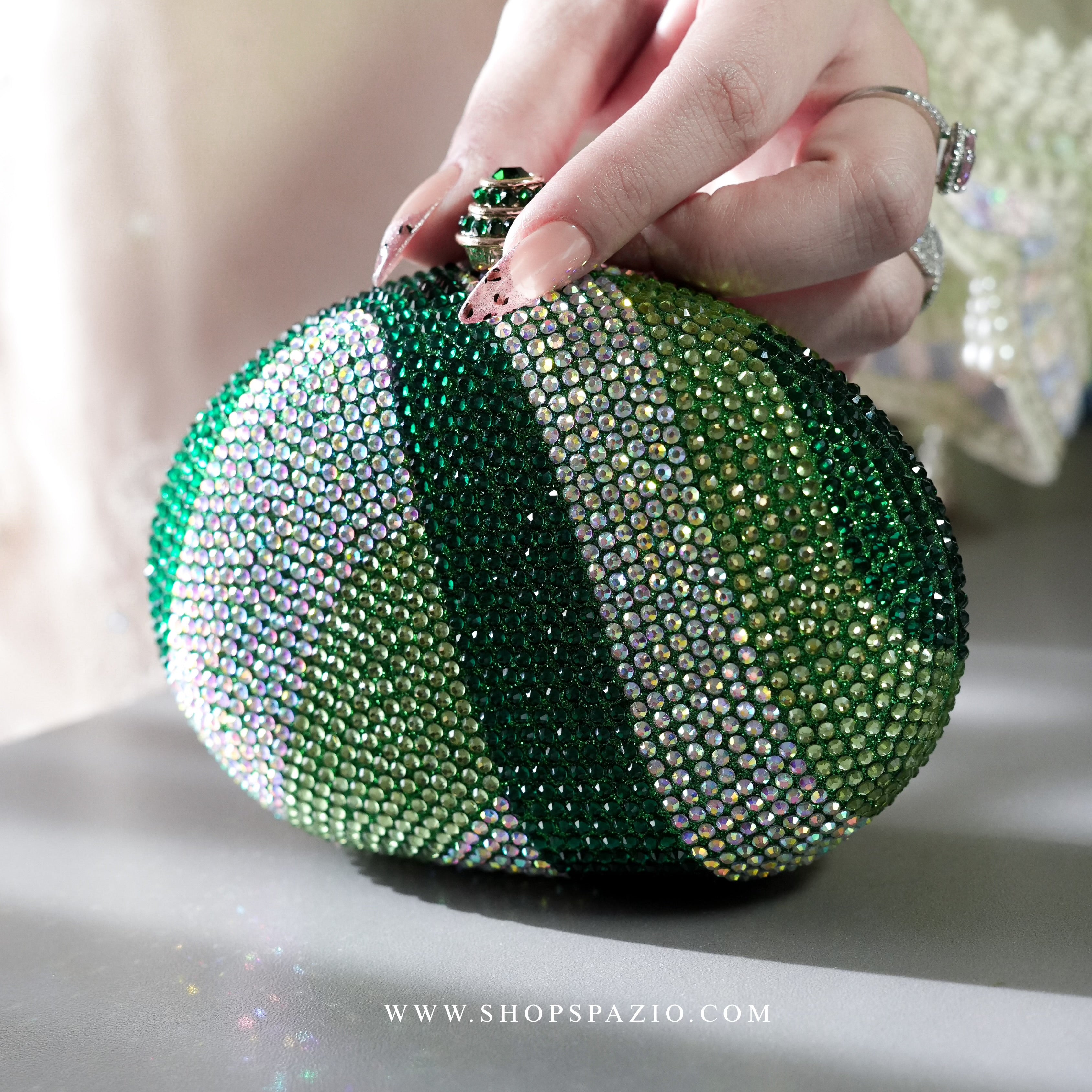 Emerald Aurora Clutch
