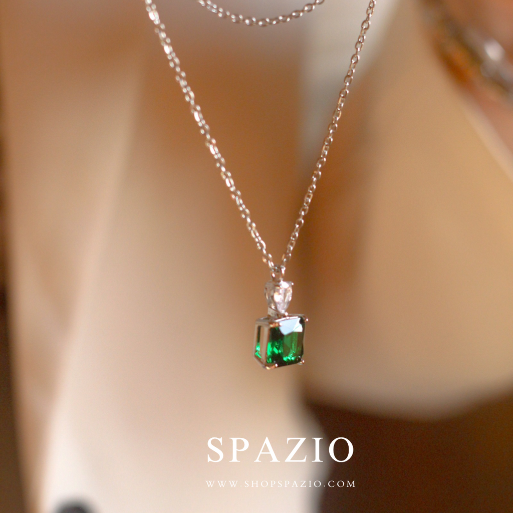 CZ Green Luminous Pendant