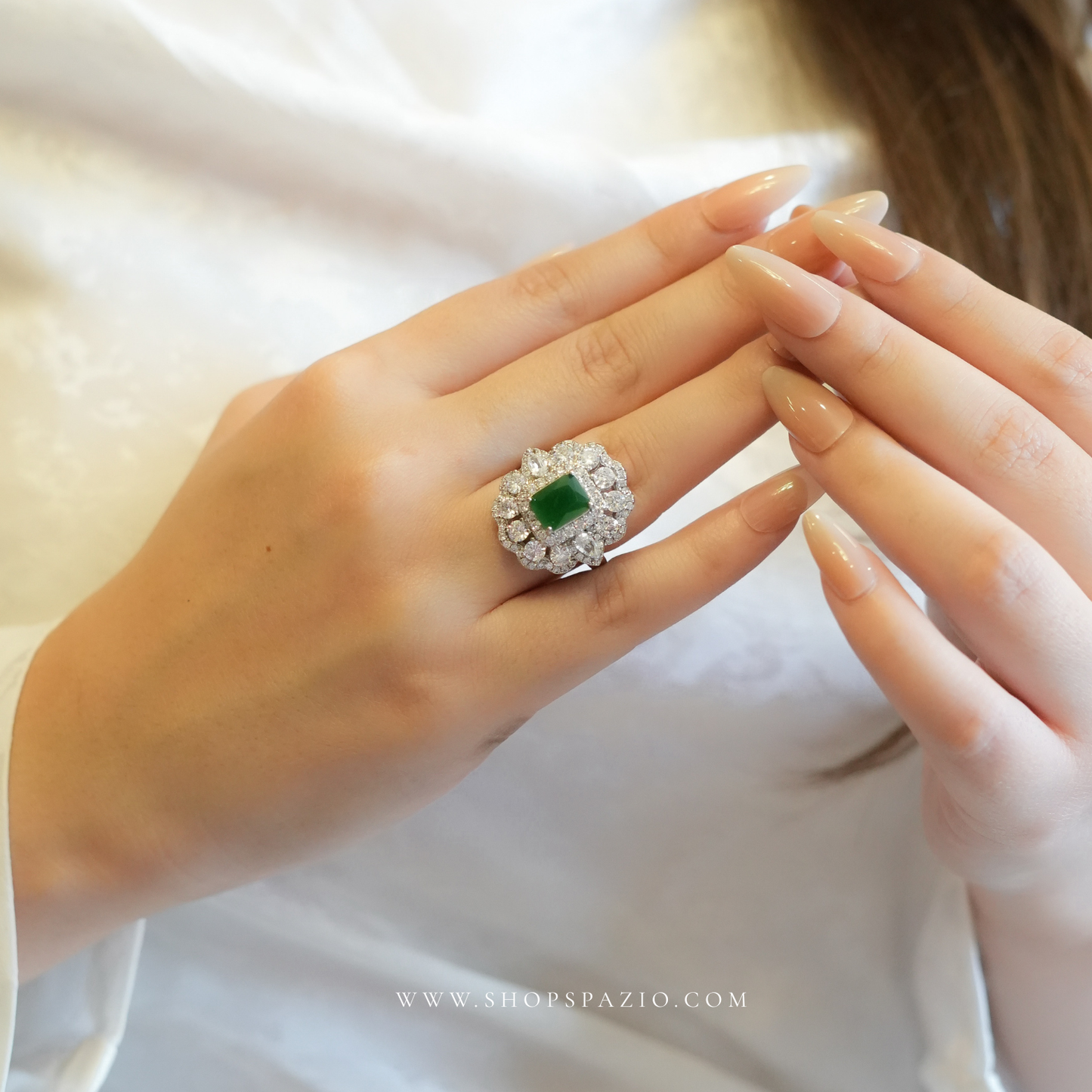 Emerald Royale Ring - Adjustable