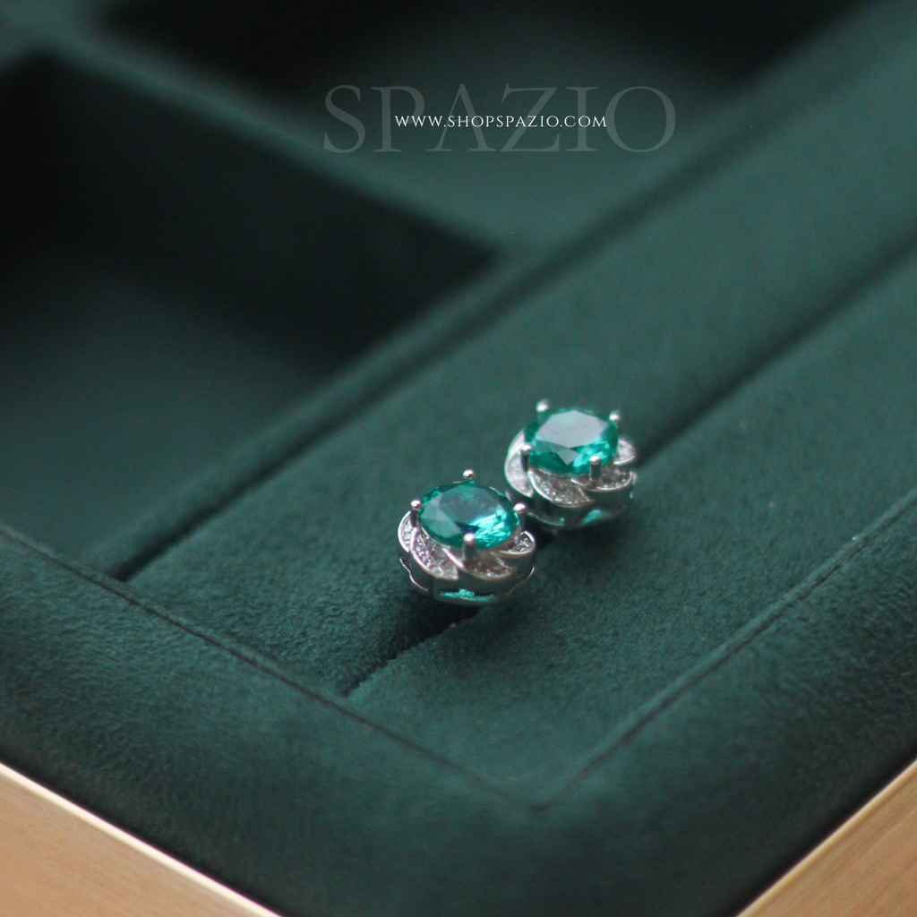 Floral Bloom CZ Studs