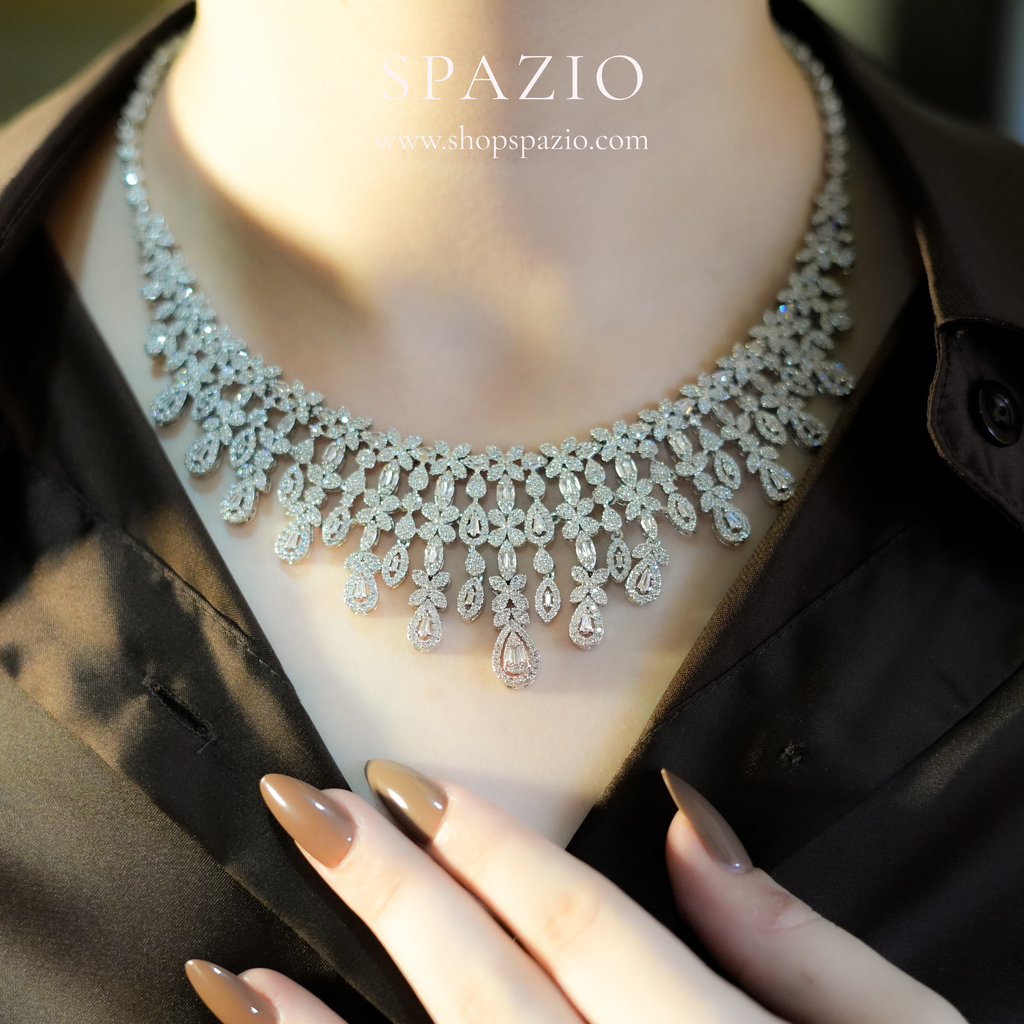Silver Royale Necklace Set