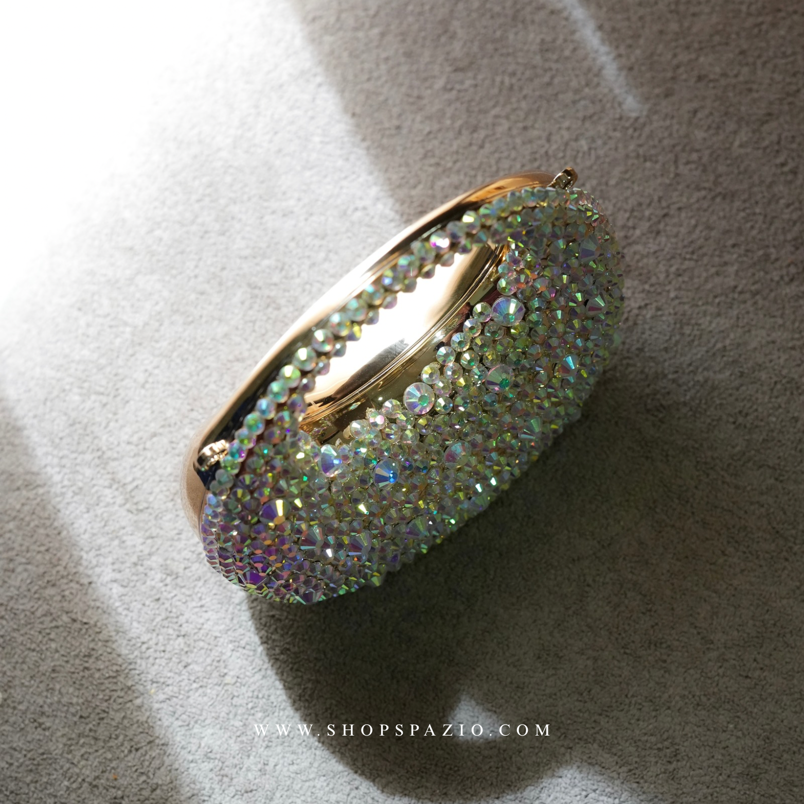 Crystal Halo Bag - Dull Gold