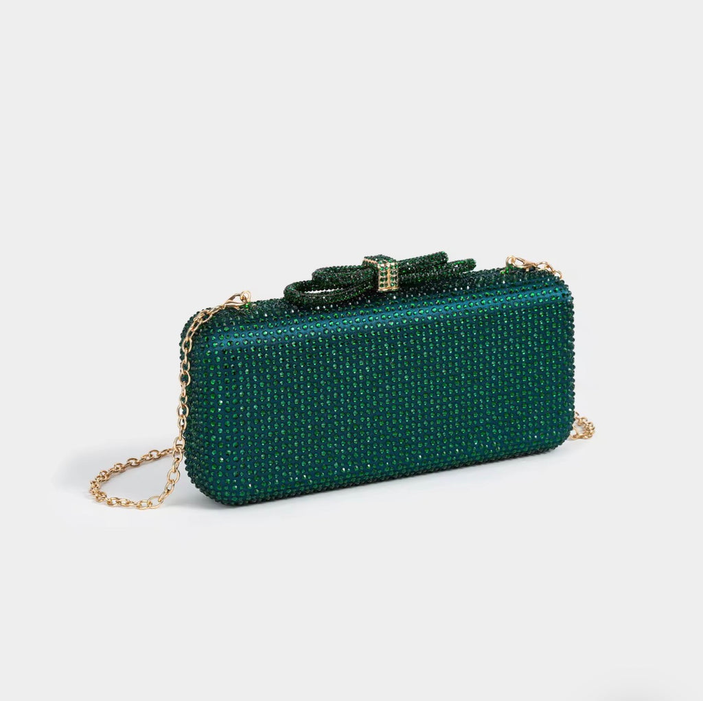 Royale Bow Clutch - Green