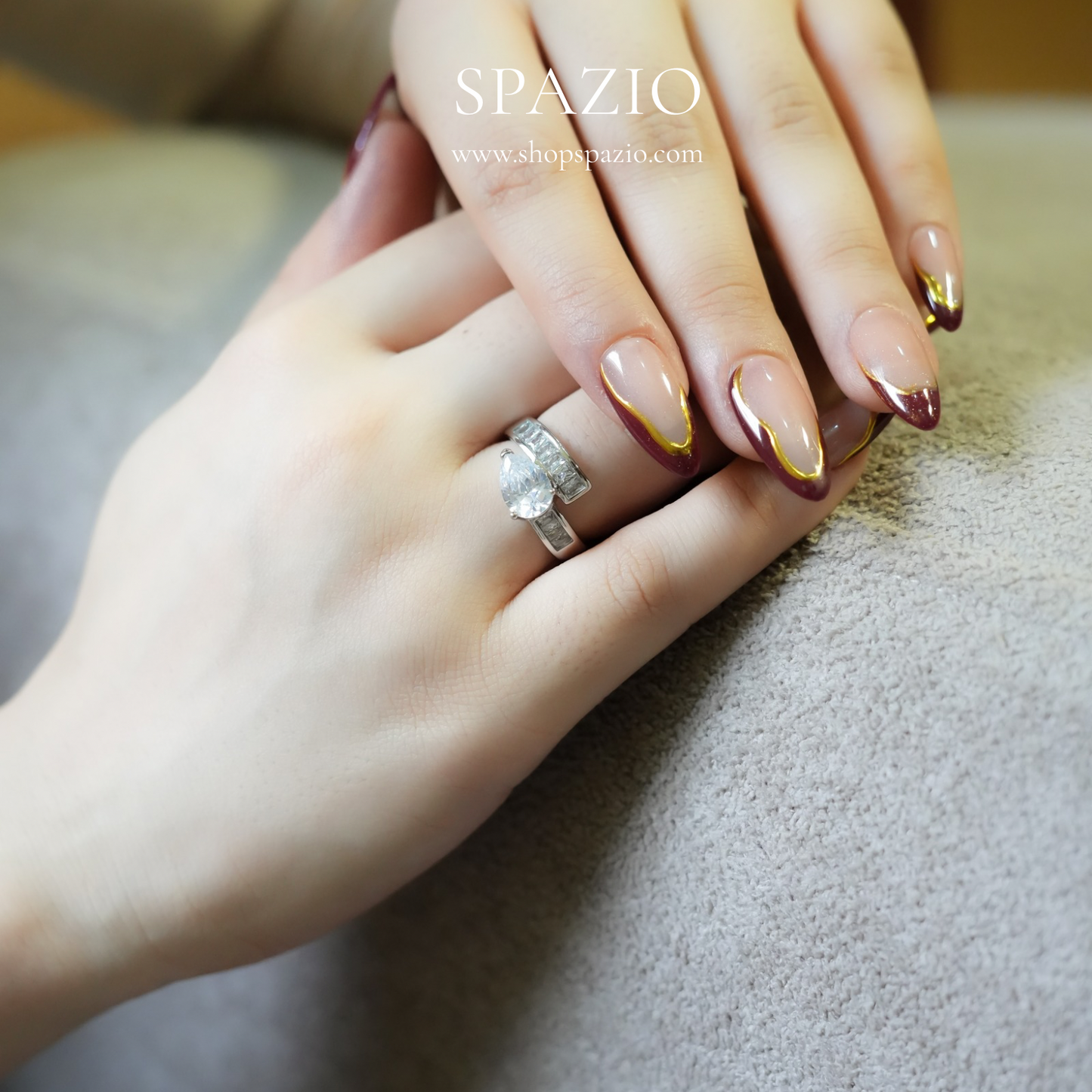 Twisted Pear Ring