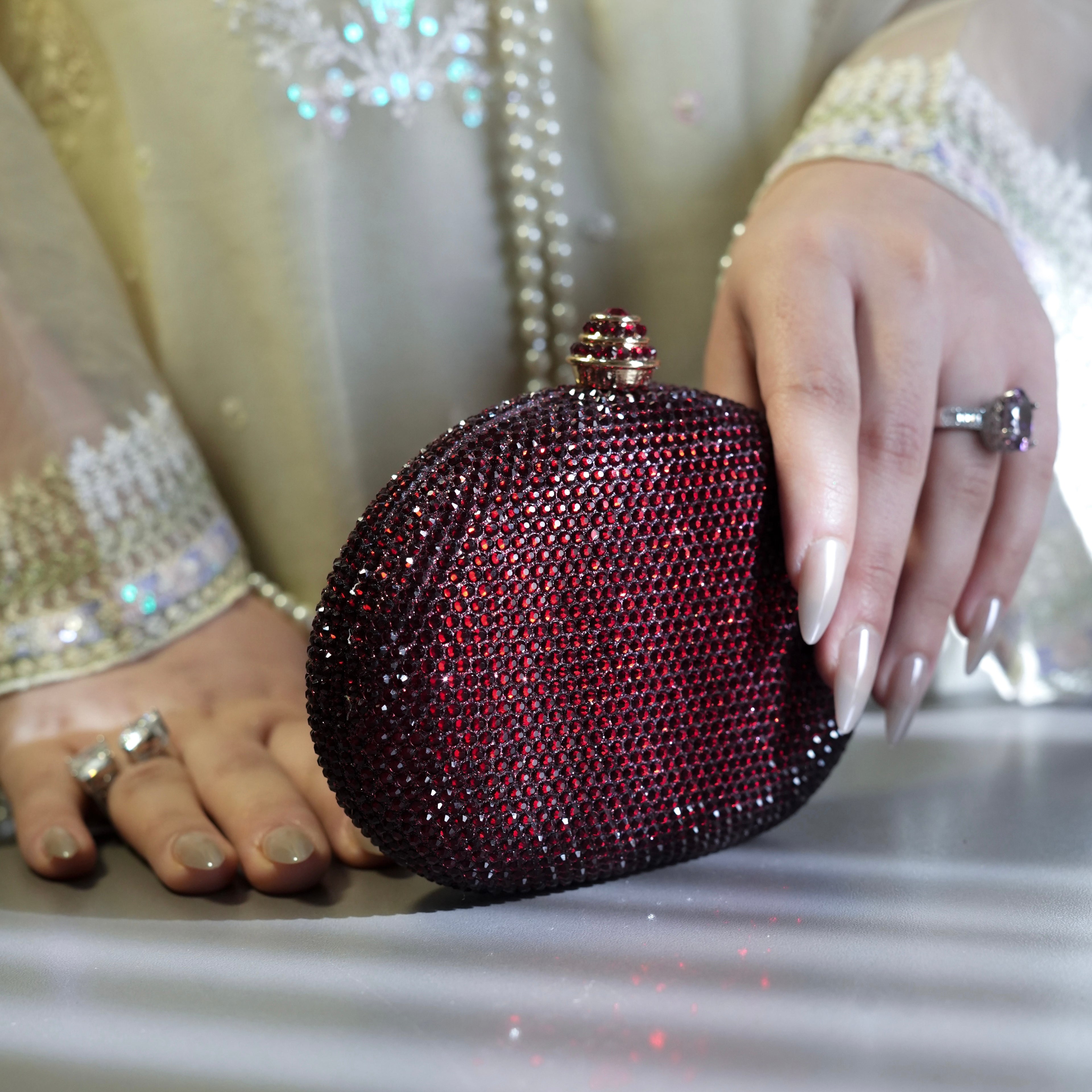 Cocktail Clutch - Maroon