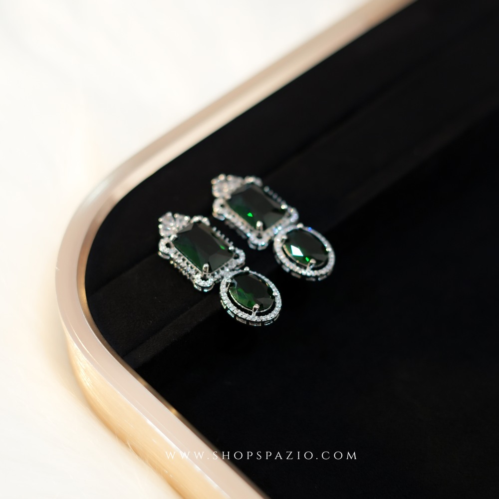 Duet Earrings - Green