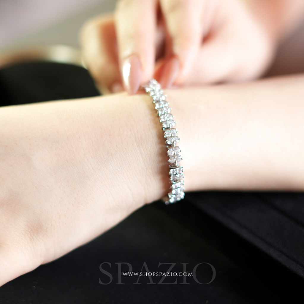 Silver Whisper CZ Bracelet