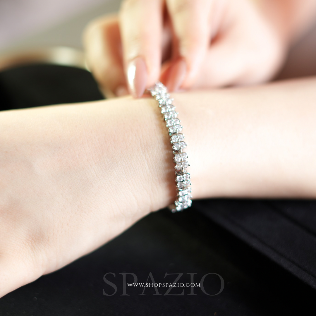 Silver Whisper CZ Bracelet