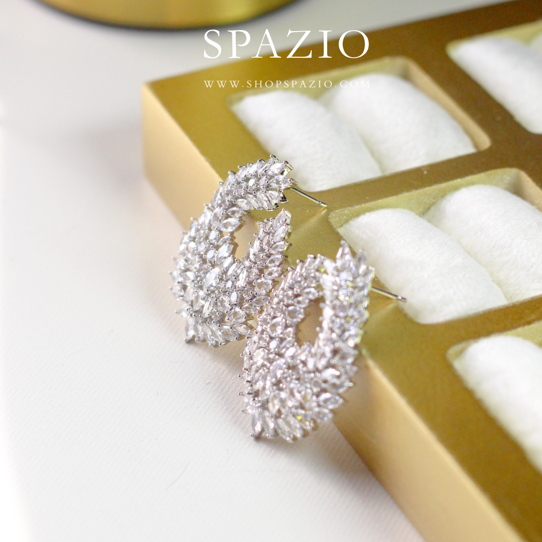 Frosted Radiance Earrings