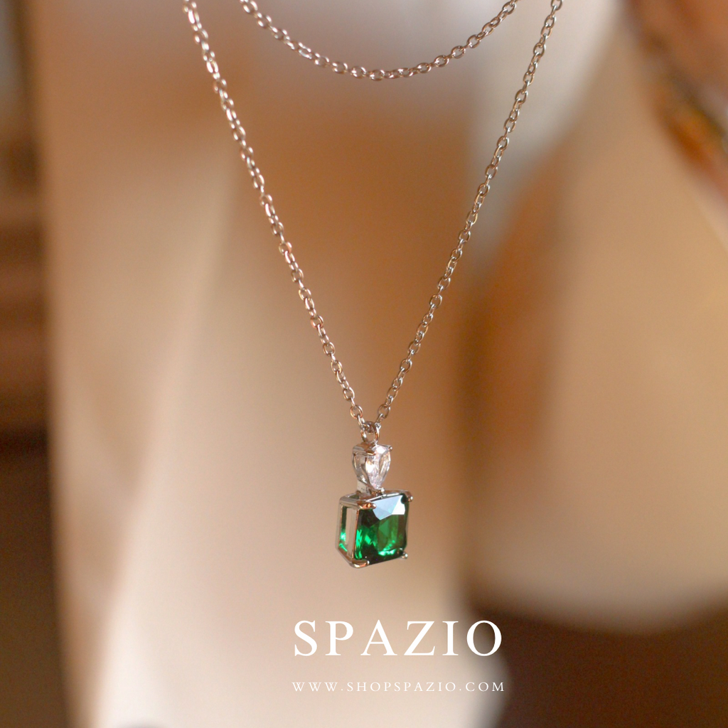 CZ Green Luminous Pendant