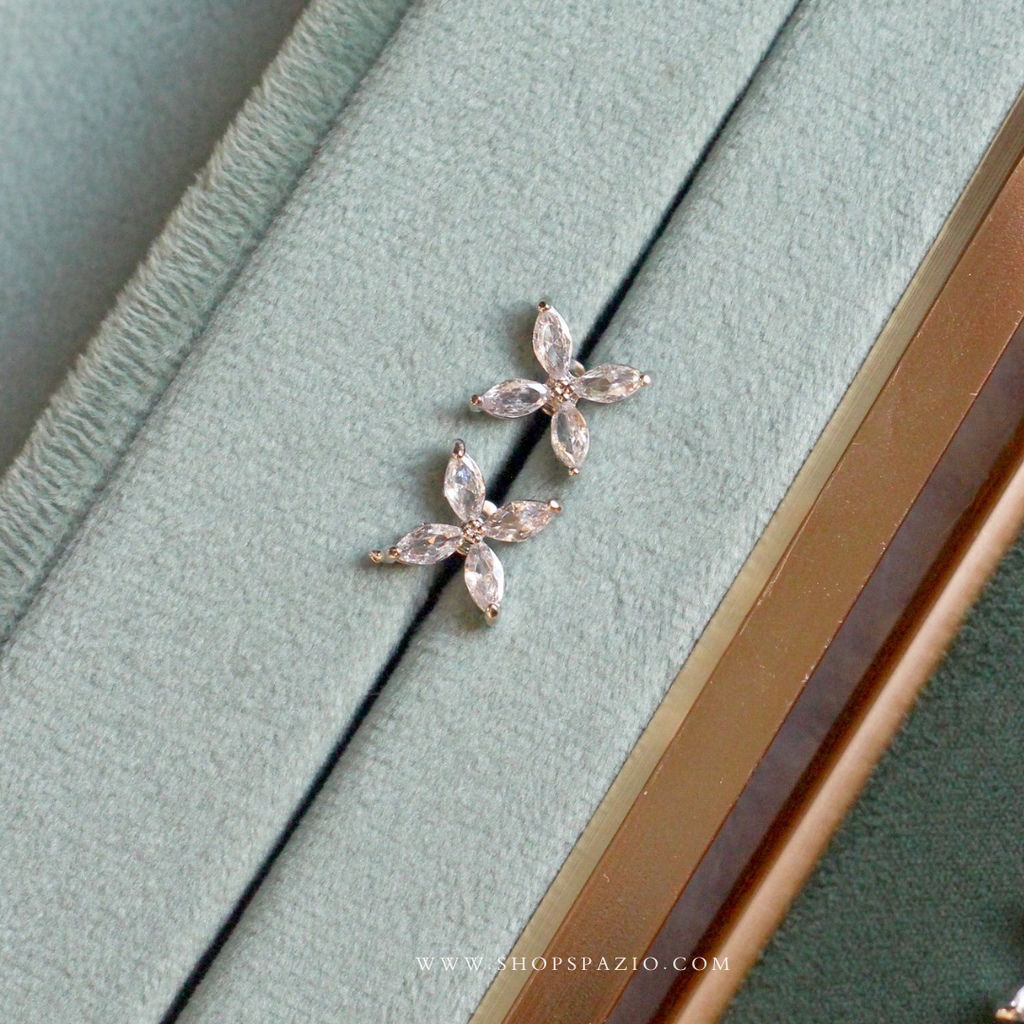 Petal Whisper CZ Necklace Set