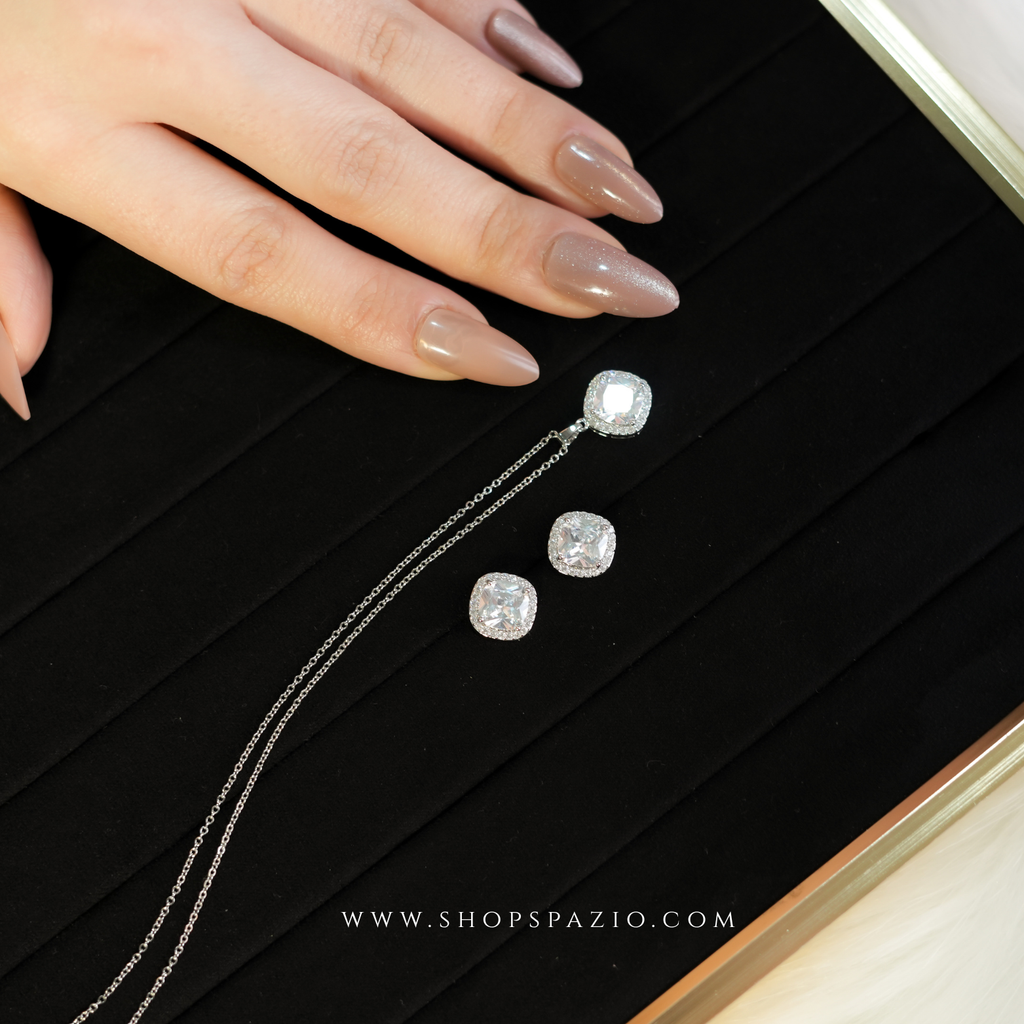 CZ Elegance Pendant Set