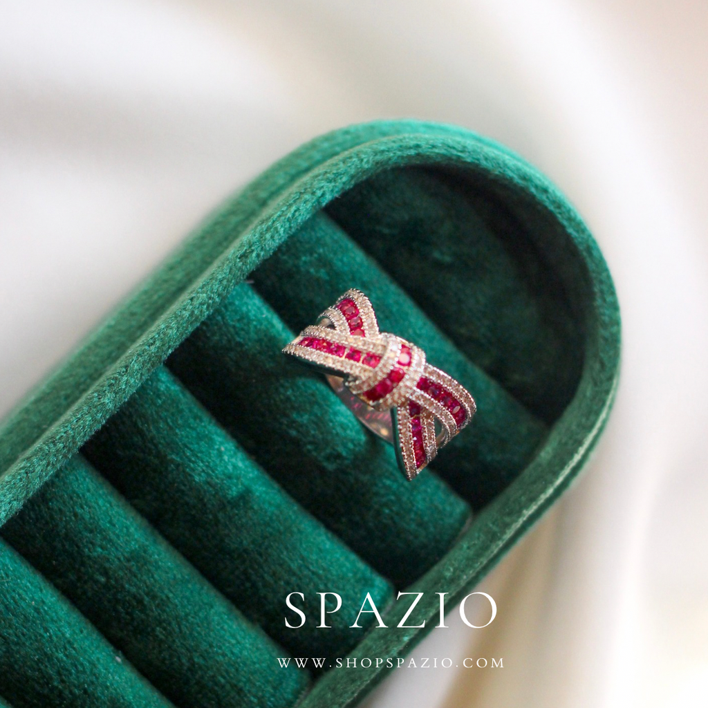 Blush Bloom Bowknot Ring