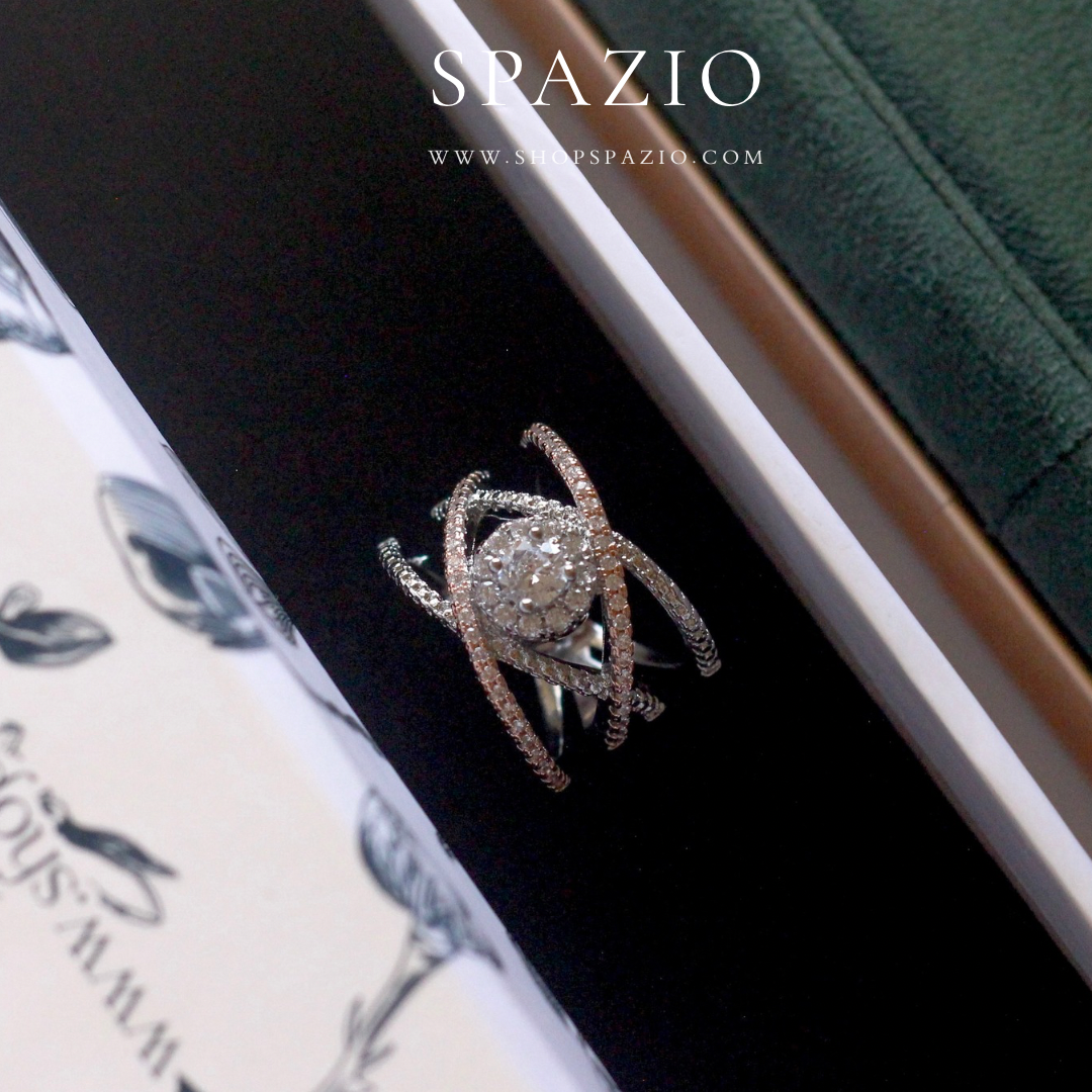 Ethereal Duo CZ Ring