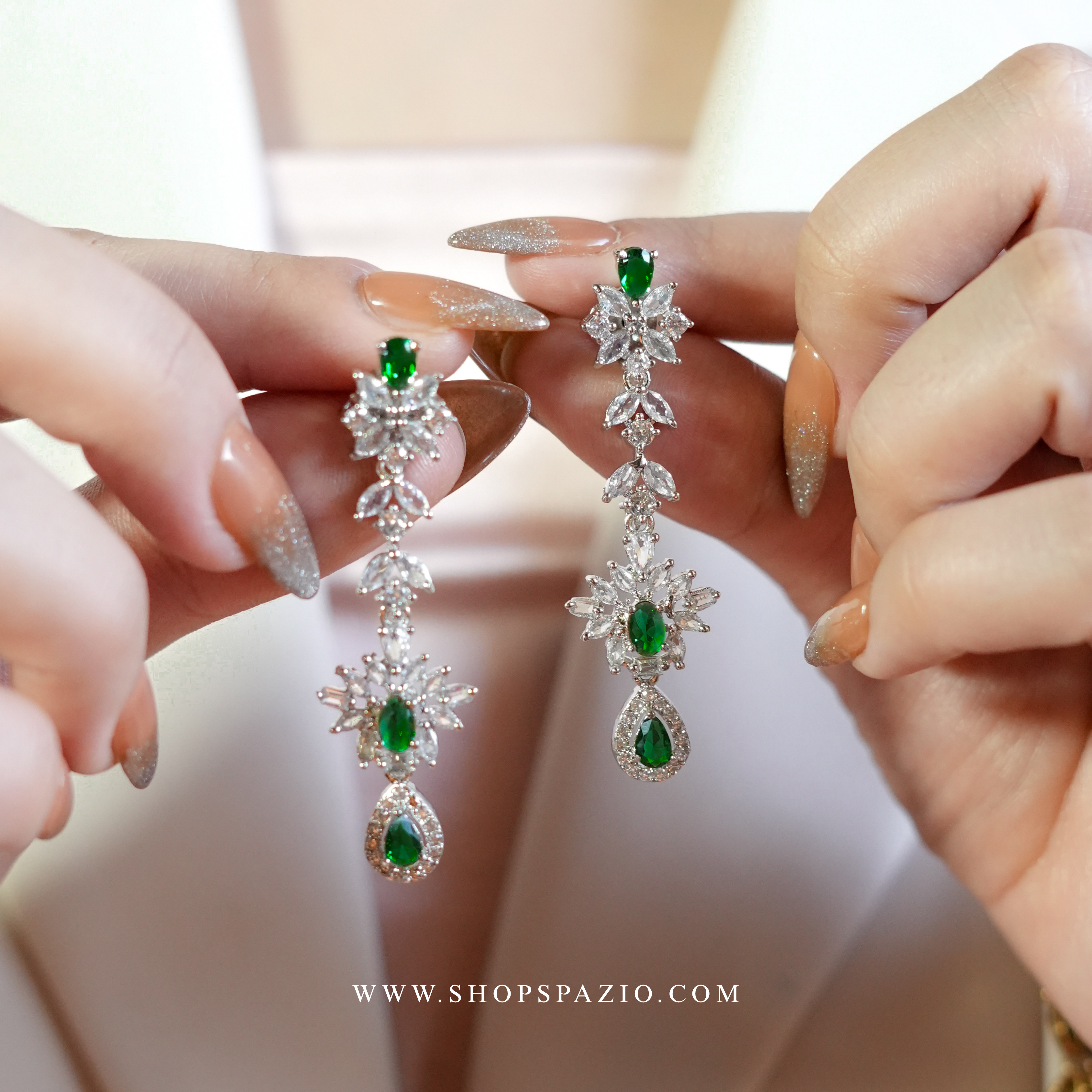 Stardust Necklace Set - Green