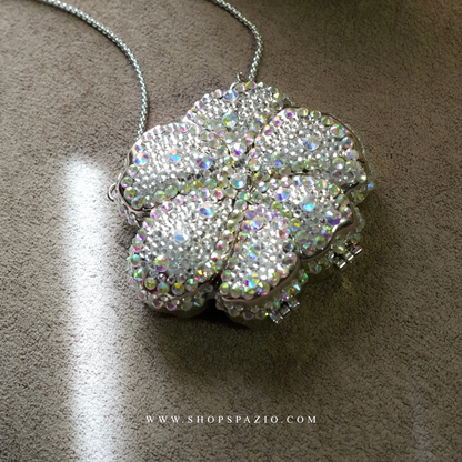 Rhinestone Bloom Clutch