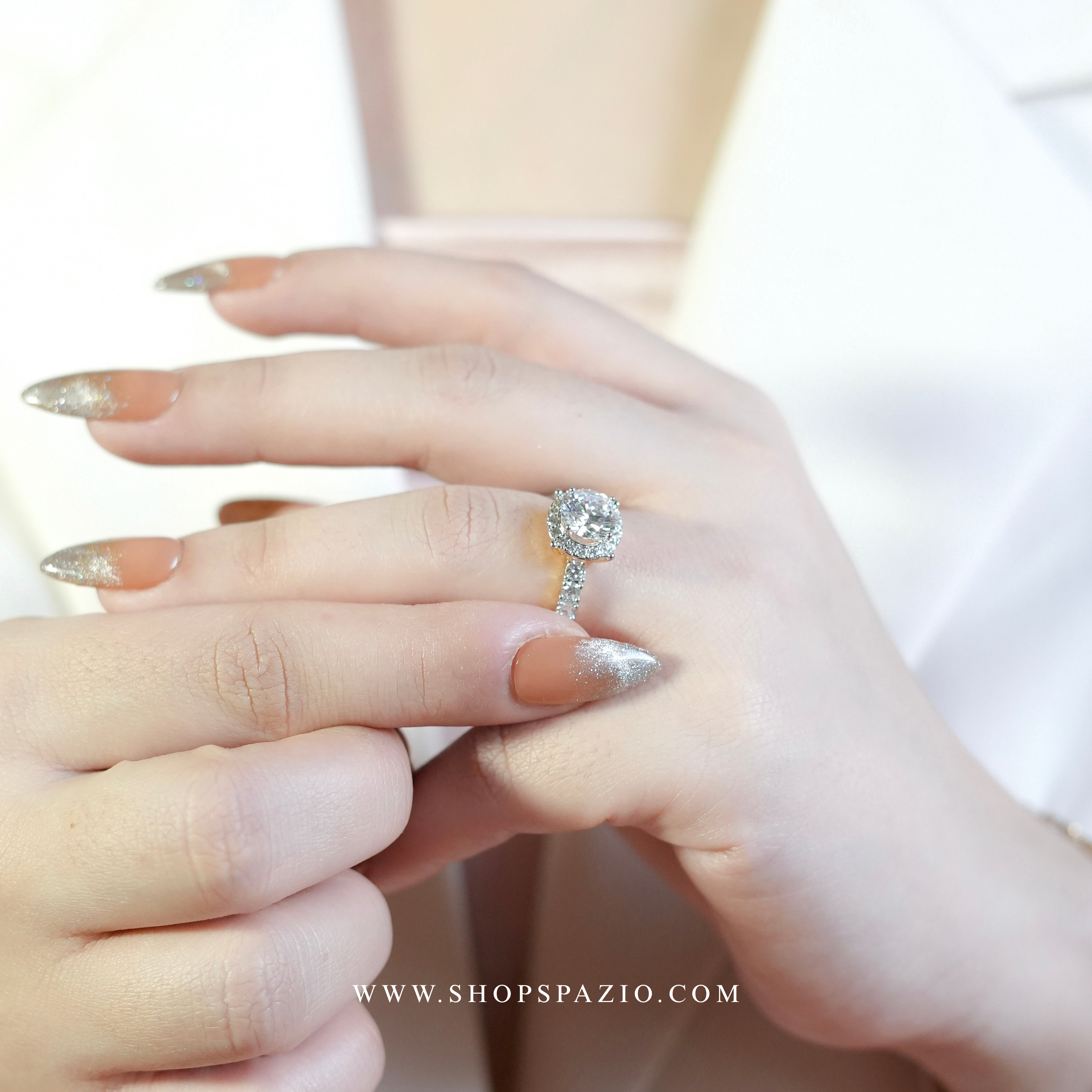 Snowflake Crystal Ring