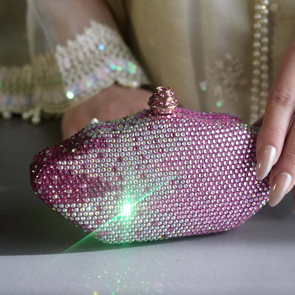 Roselle Clutch - Pink