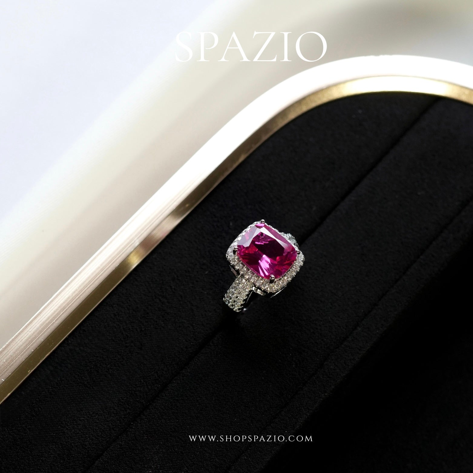Ruby Radiance Ring - Adjustable