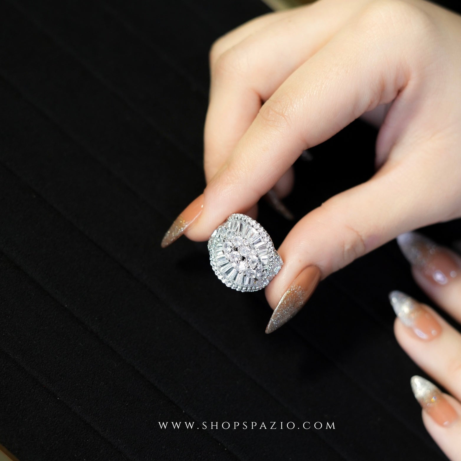 Diamond Pavé Cocktail Ring