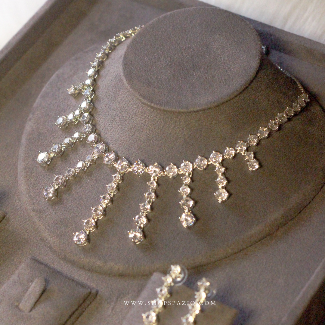 CZ Aurora Royale Necklace Set