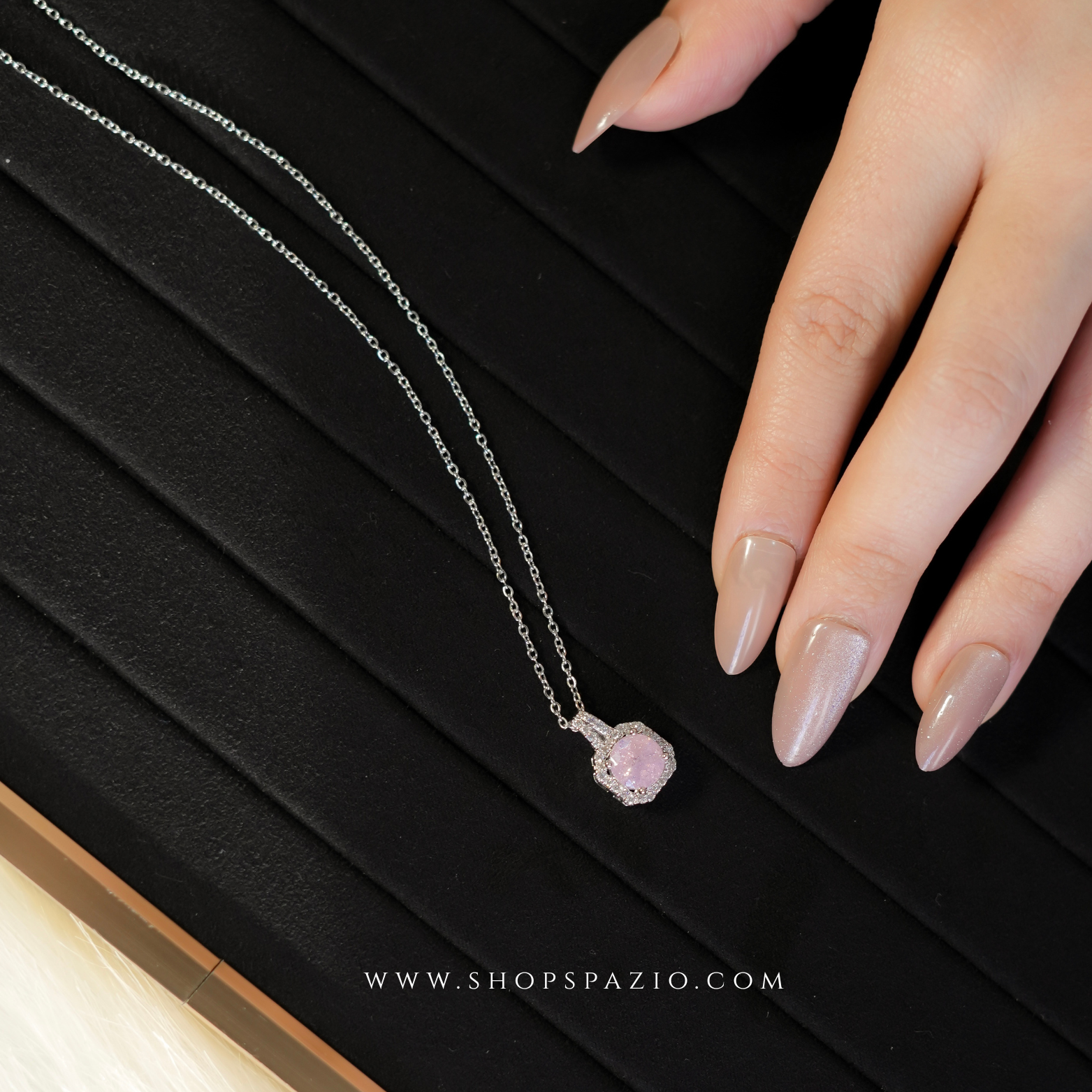 Whisper Pendant - Pink