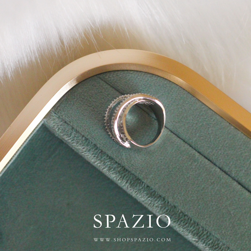 Stellar Stack CZ Ring