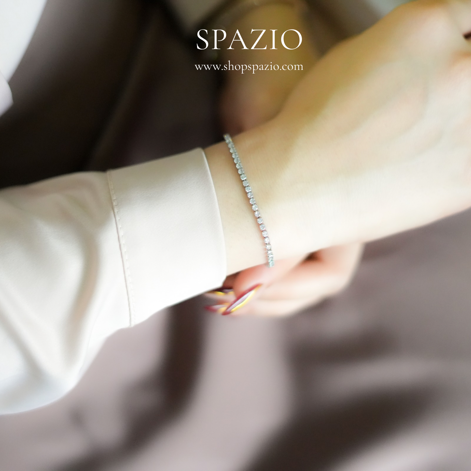 CZ Tennis Bracelet - Silver