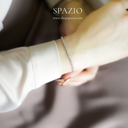 CZ Tennis Bracelet - Silver