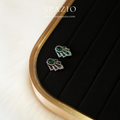 Emerald Noir Studs