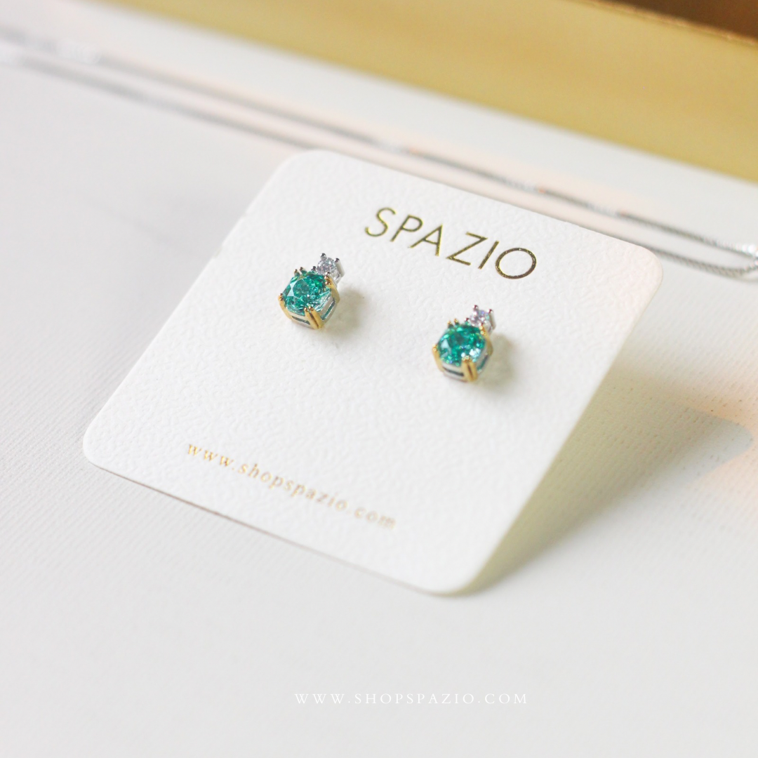 CZ Spark Pendant Set