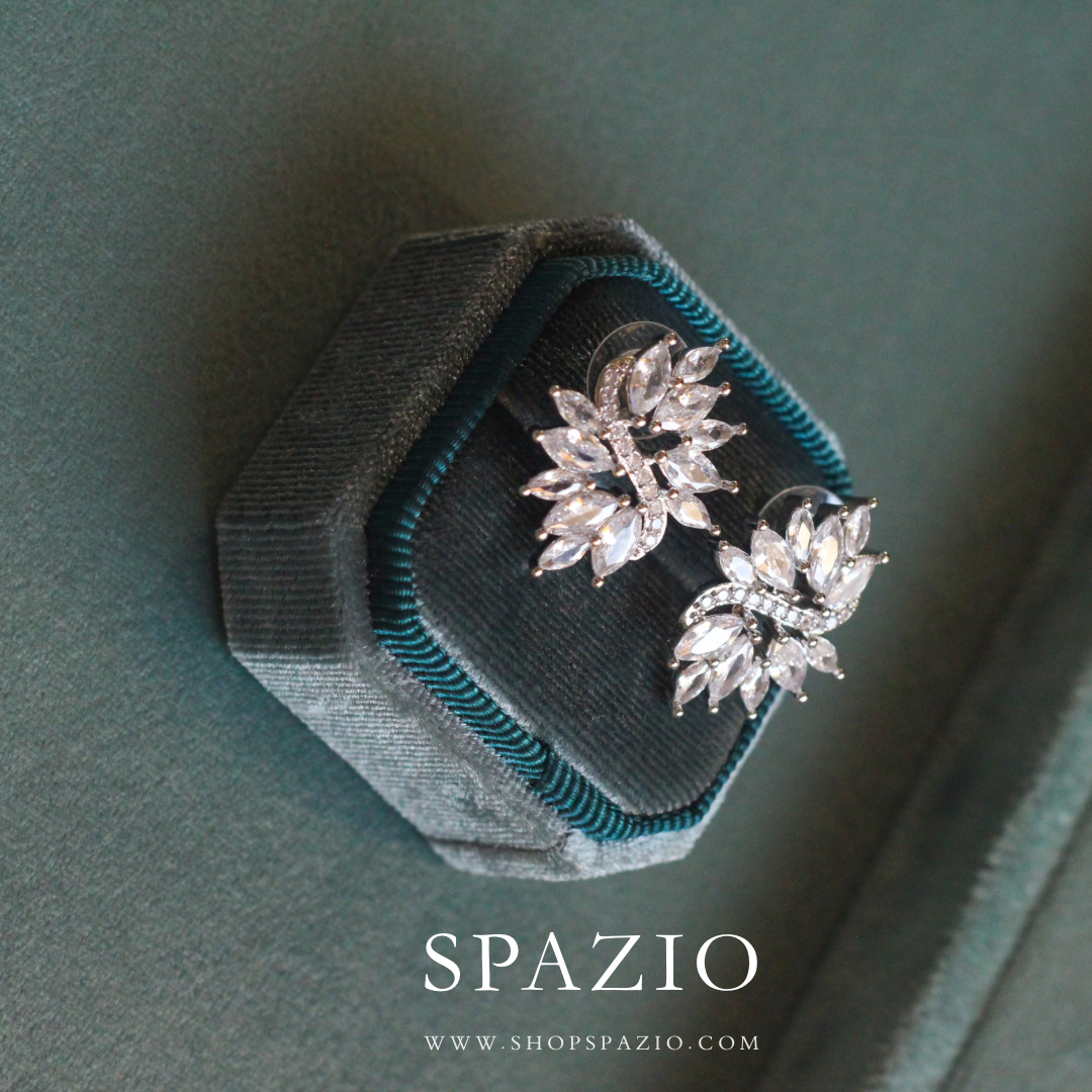 Lustrous Ice Studs
