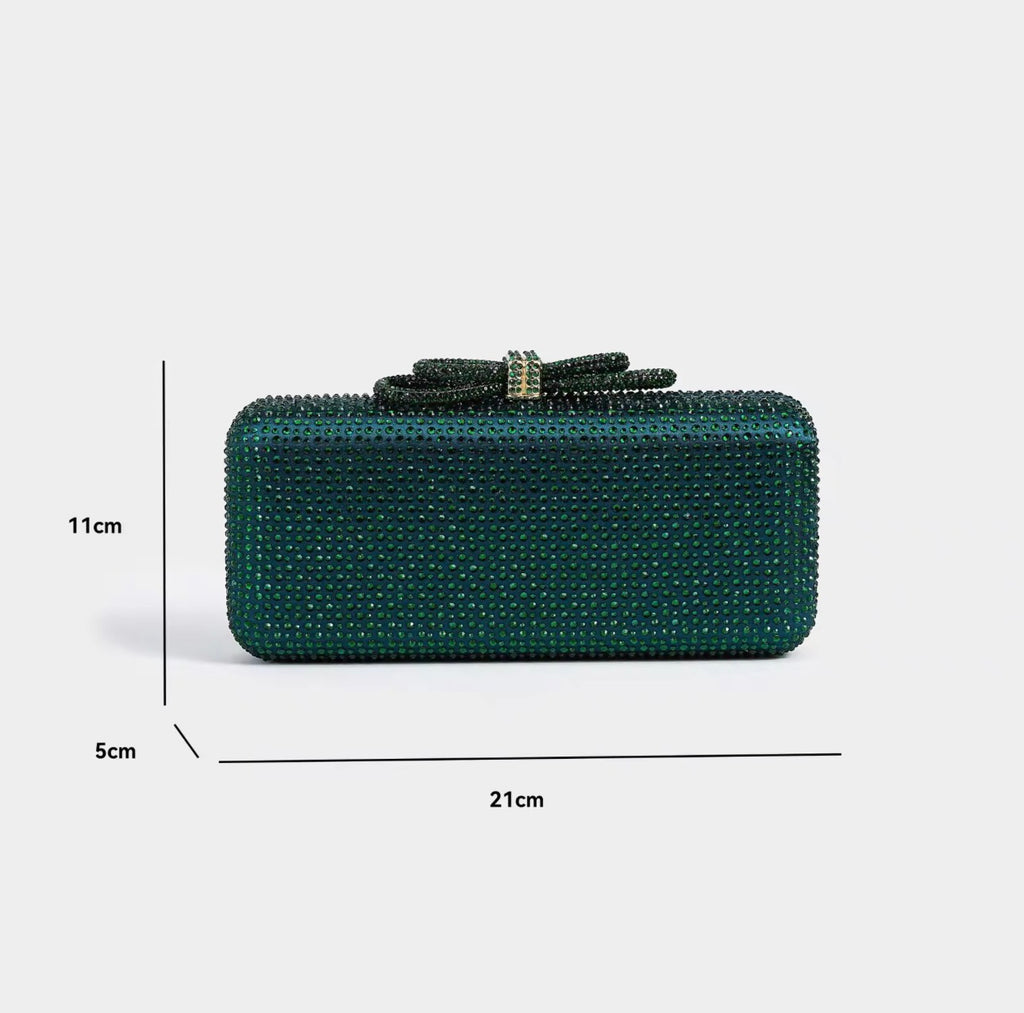 Royale Bow Clutch - Green
