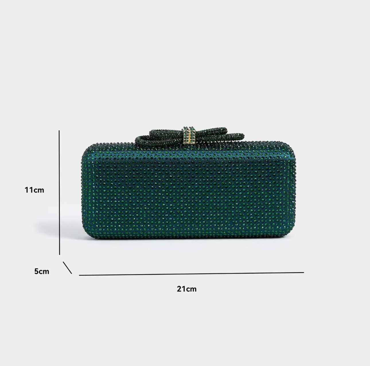 Royale Bow Clutch - Green