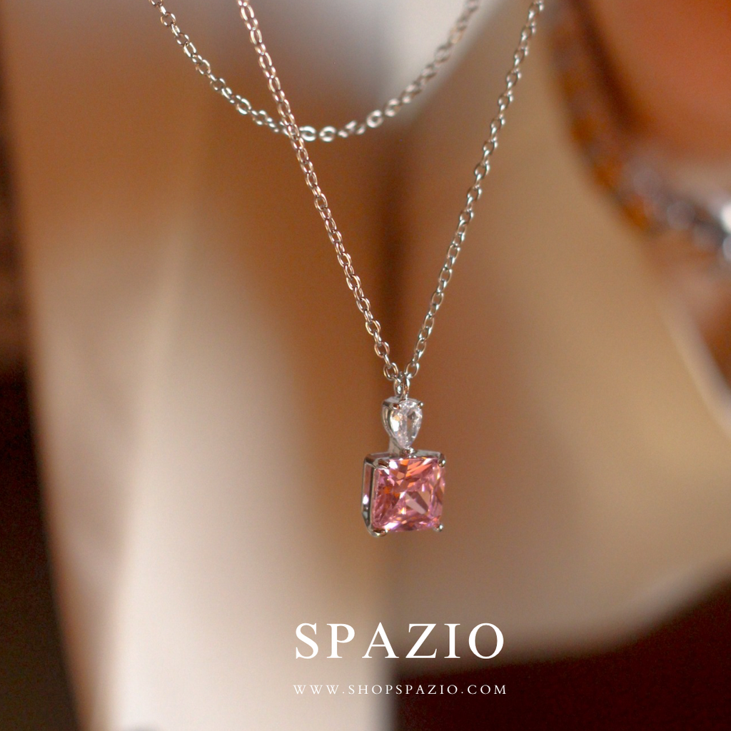 CZ Pink Luminous Pendant