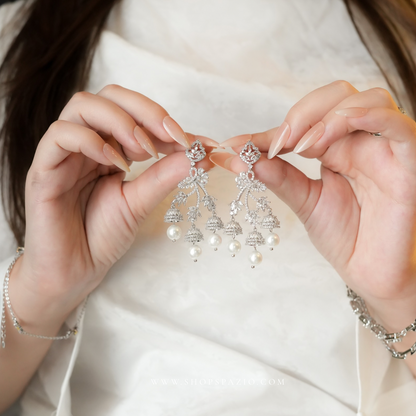 Imperial Pearl Chandelier Earrings