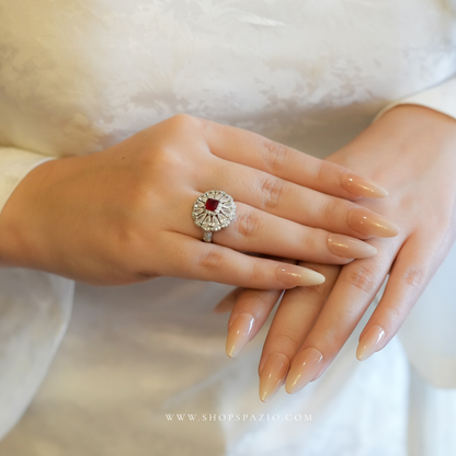 CZ Bloom Ring - Adjustable