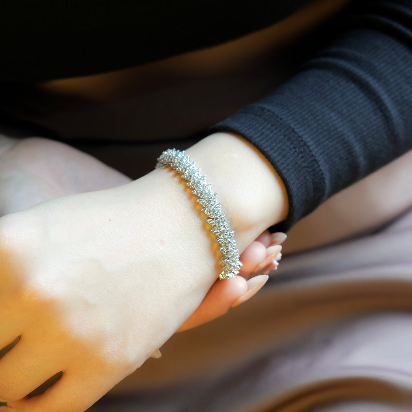 CZ Blossom Bracelet