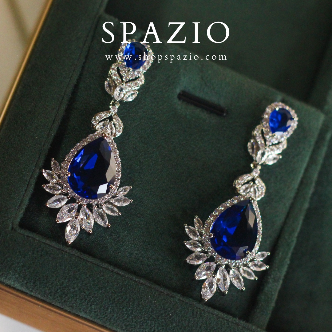 Emron Earrings-Blue