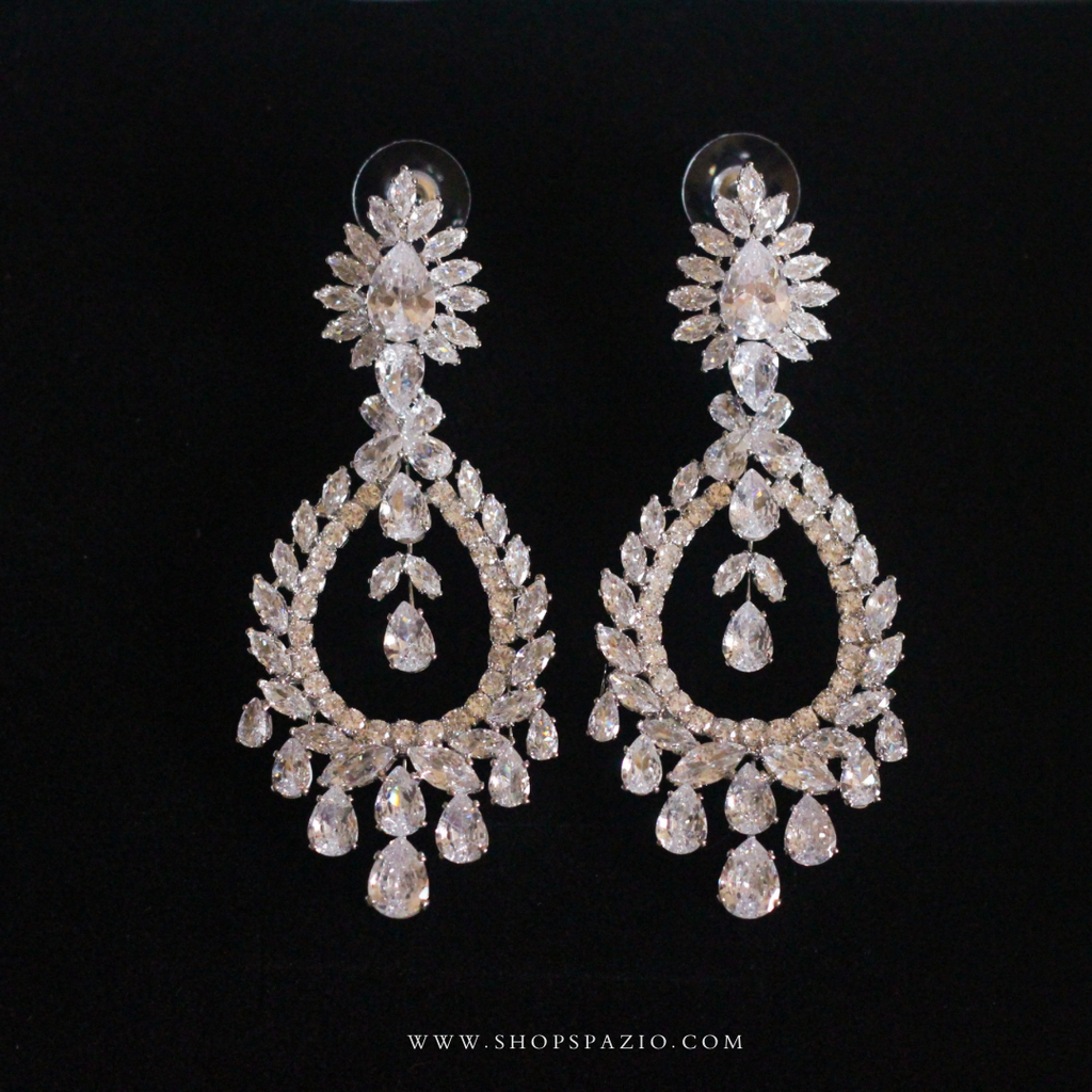CZ Empress Statement Earrings