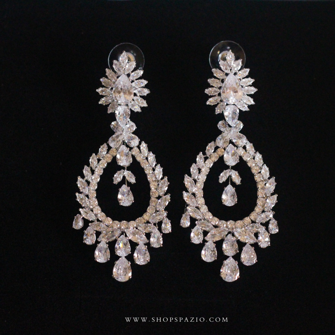 CZ Empress Statement Earrings
