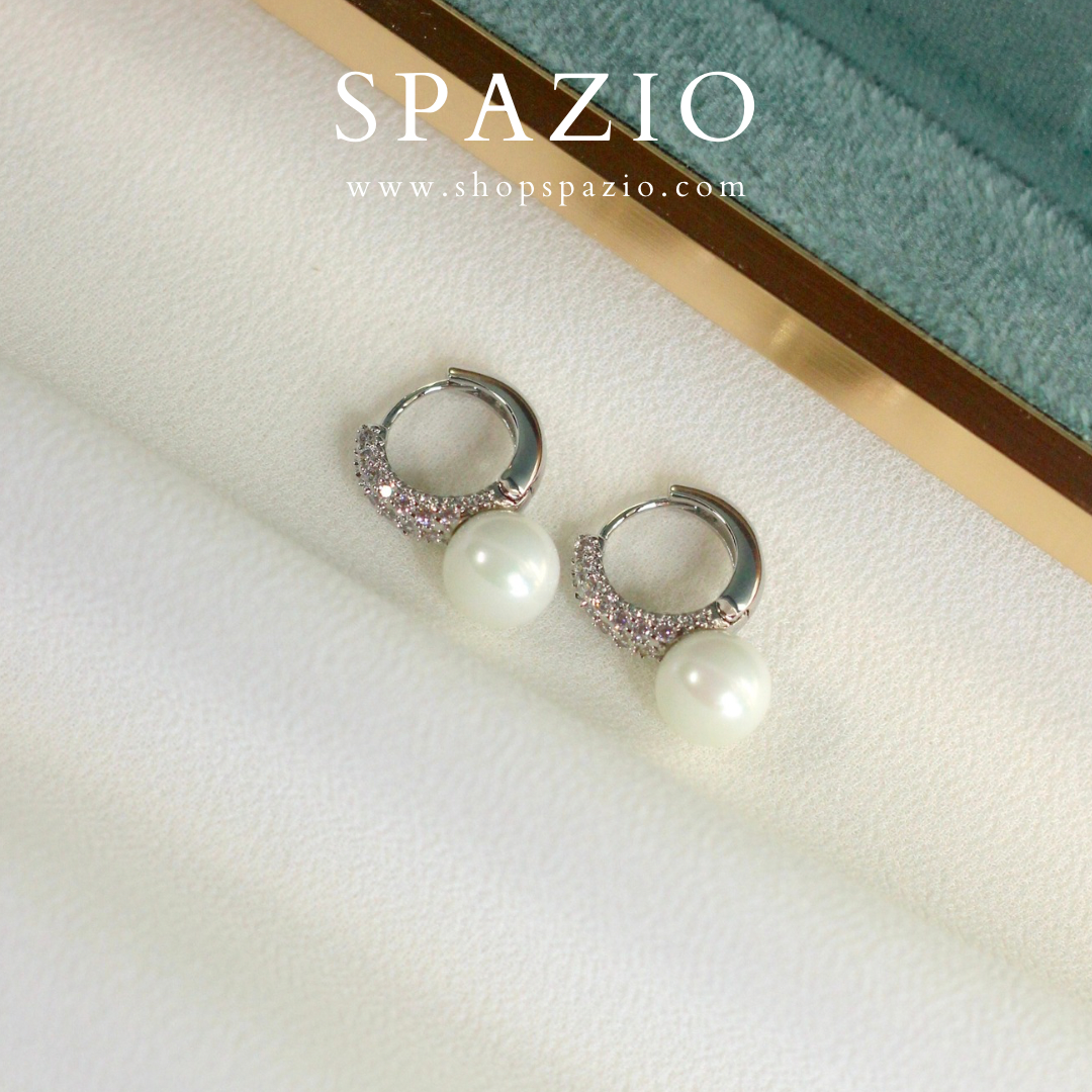 Pearl CZ Hoops