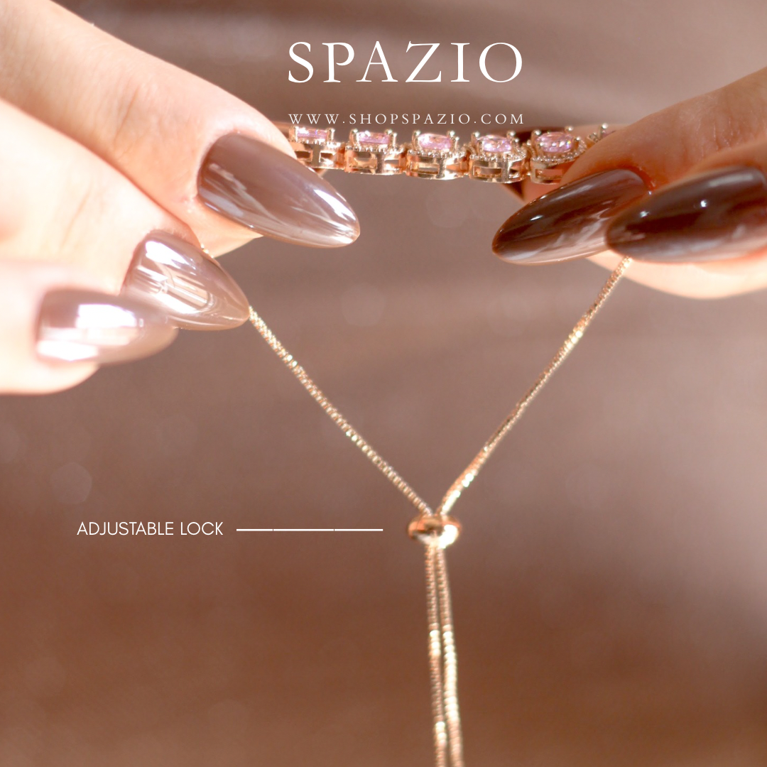 Rosé Radiance Bracelet - Adjustable