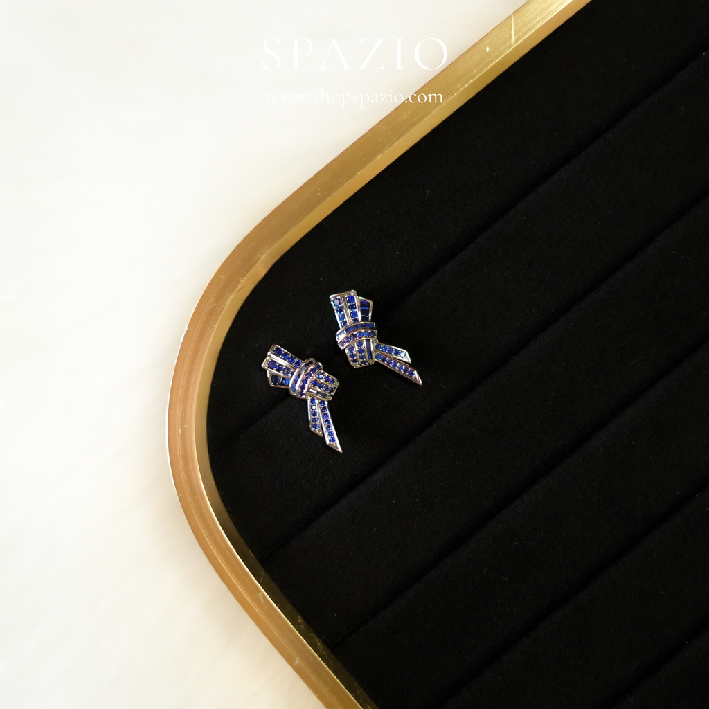 Sapphire Knot Studs