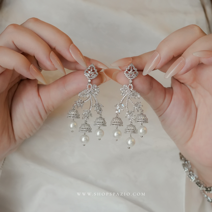 Imperial Pearl Chandelier Earrings