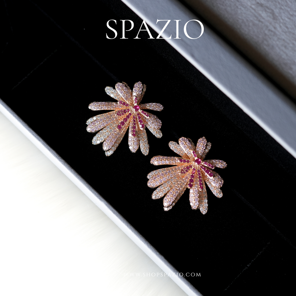 Rosé Radiance Studs