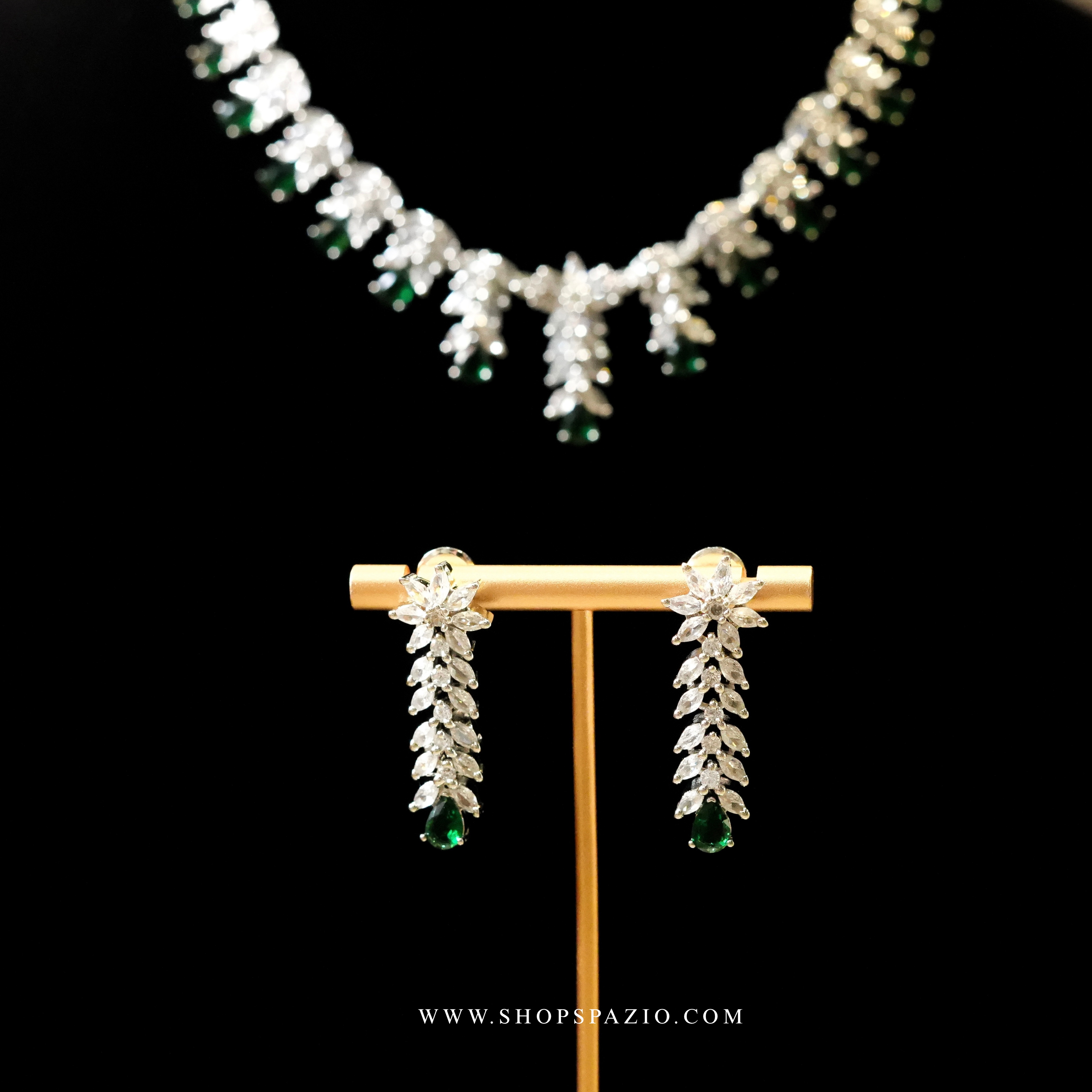 Emerald Allure CZ Set