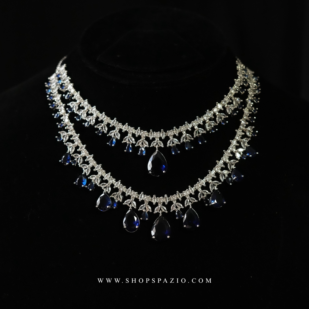 Empress Necklace Set - Blue